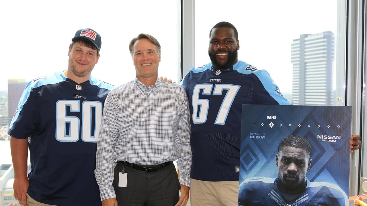 Titans players deliver season tickets