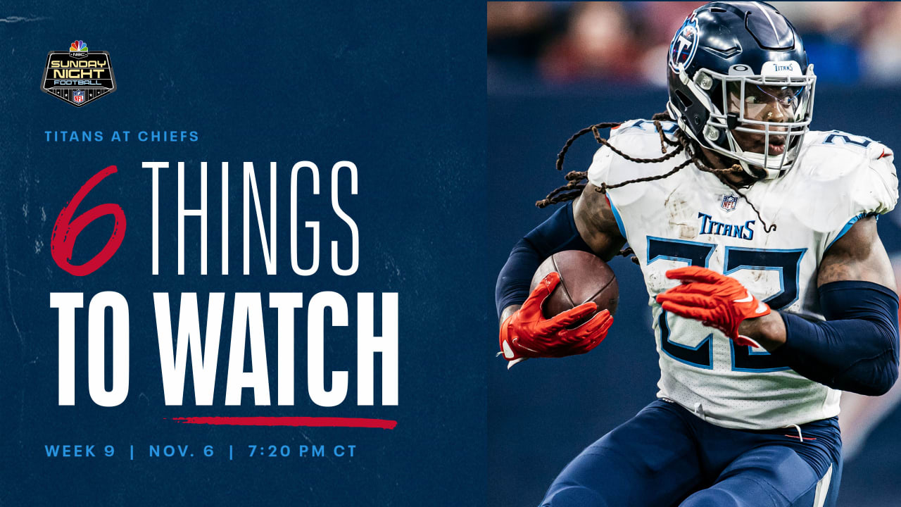 Six Things to Watch for the Titans in Sunday Night's Game at the Chiefs
