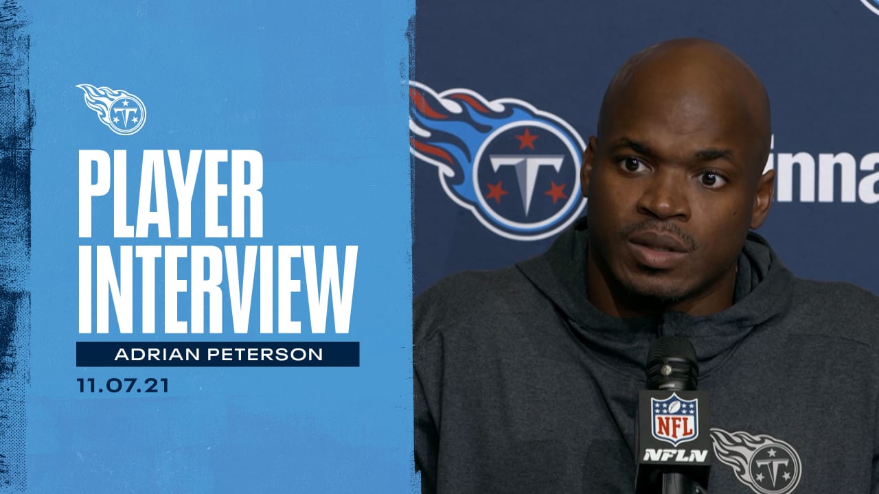 Titans RB Adrian Peterson Press Conference