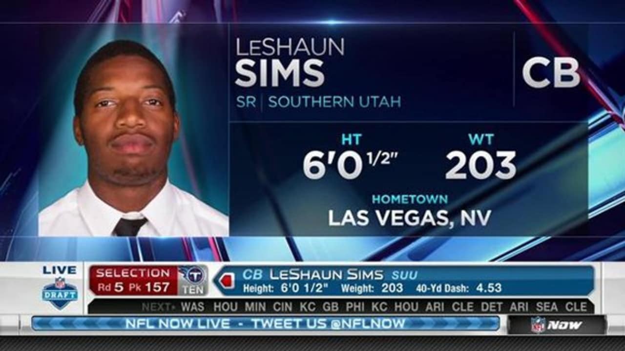 Titans pick LeShaun Sims No. 157