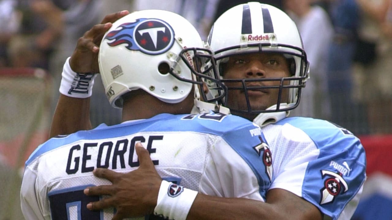 Titans Legends Eddie George and Steve McNair 