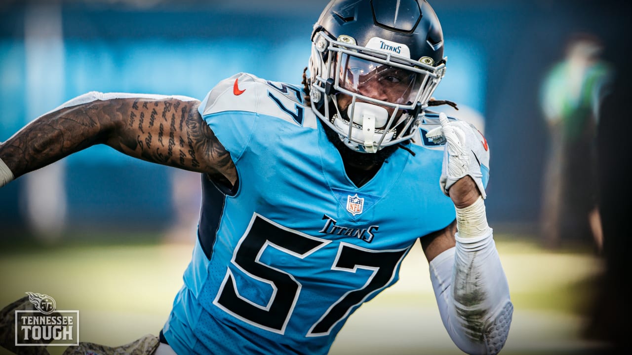 Tennessee Titans linebacker Wyatt Ray (57) plays against the Chicago Bears  during an NFL football game Sunday, Aug. 29, 2021, in Nashville, Tenn. (AP  Photo/John Amis Stock Photo - Alamy