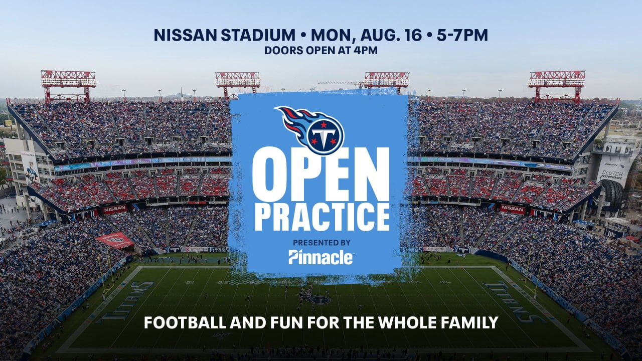 Fans Invited to Attend Titans Open Practice Monday, August 16 at Nissan