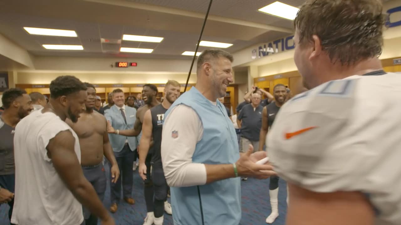 Mike Vrabel's postgame locker room speech after Tennessee Titans' Week 1  win over Browns