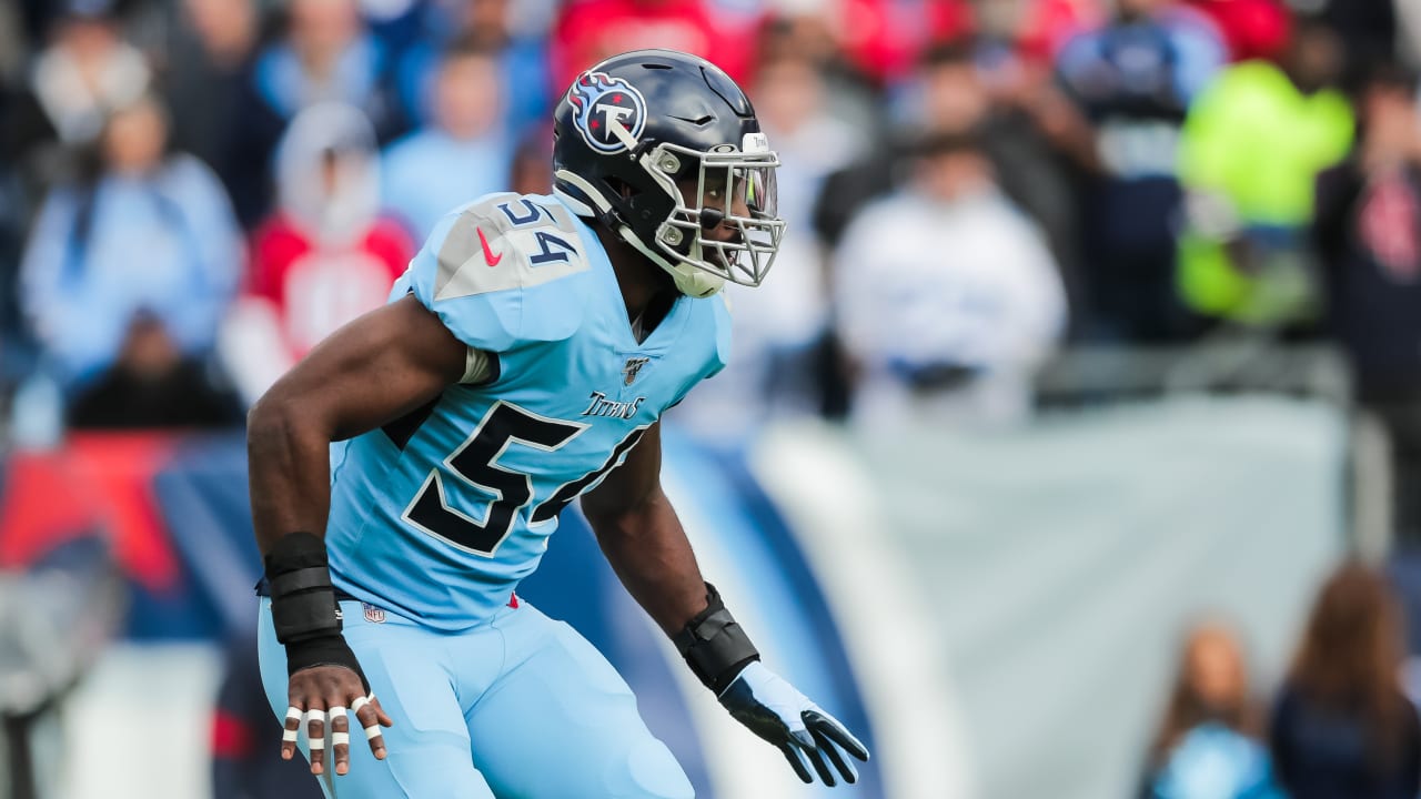 Tennessee Titans defensive end Denico Autry (96) walks back to the locker  room after an NFL