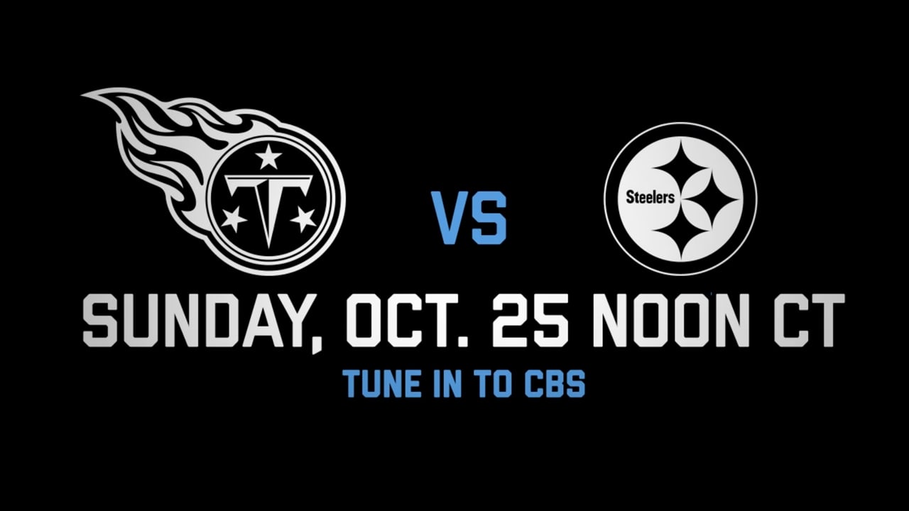 Titans Host Steelers in Battle of 5-0 Teams Sunday at Nissan