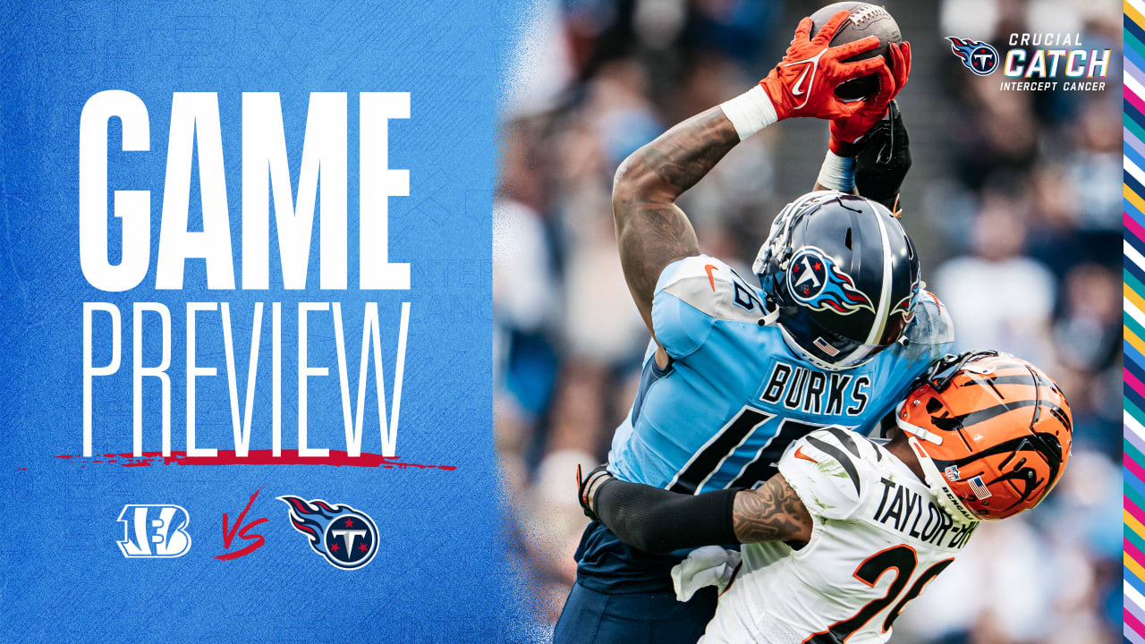 Game Preview: Titans Host Bengals in Week 4; Game Televised on Fox