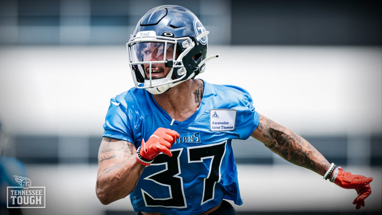 Tennessee Titans tight end Miller Forristall (42) lines up during