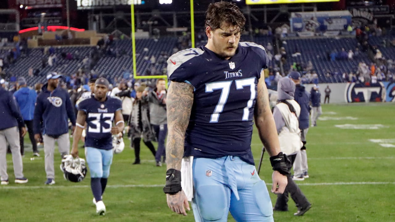 Tennessee Titans defensive tackle Jeffery Simmons holds the game ball as he  answers questions after an NFL football game against the Buffalo Bills  Monday, Oct. 18, 2021, in Nashville, Tenn. (AP Photo/Mark