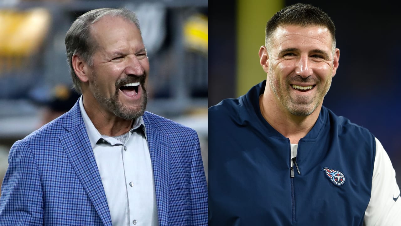 Pittsburgh Steelers coach Bill Cowher, left, argues with line