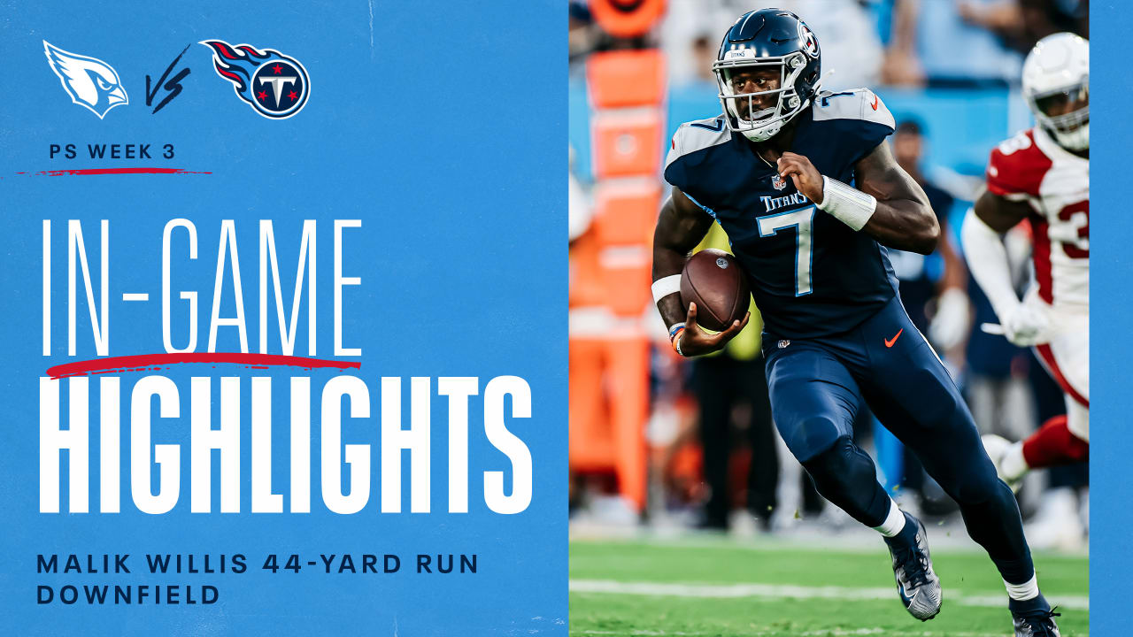 Titans' Malik Willis explodes for 50-yard run