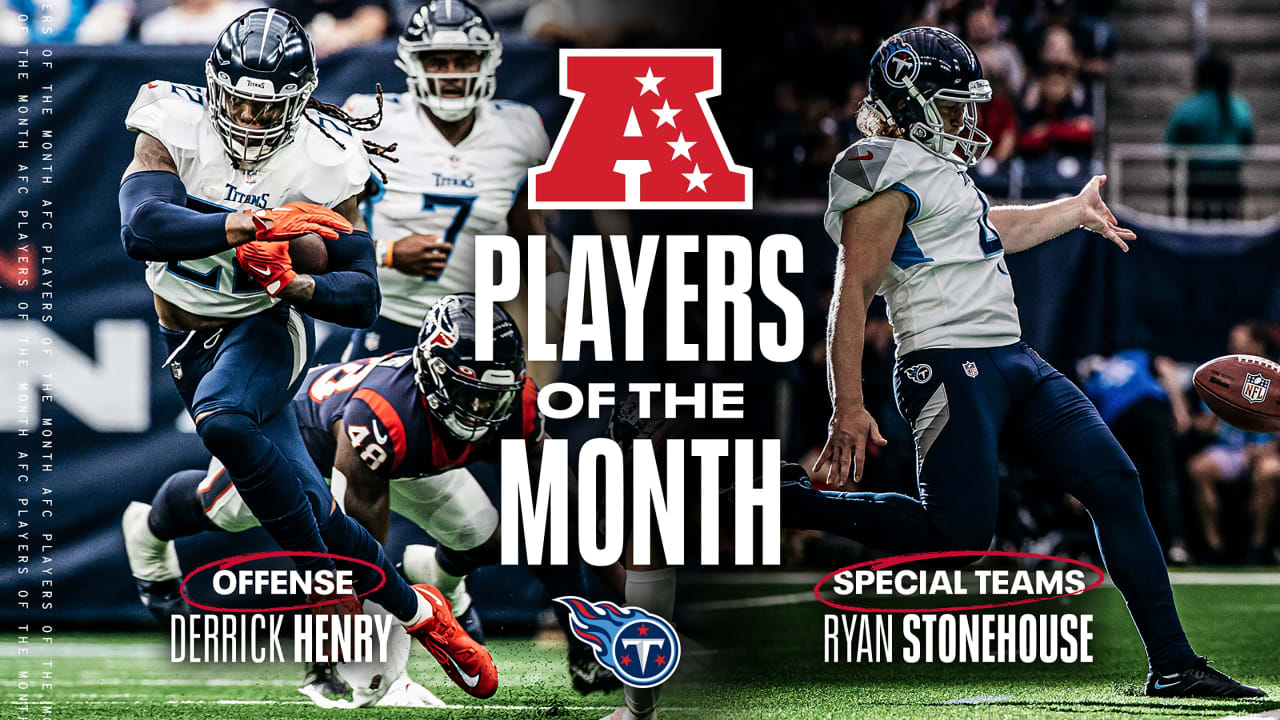 Derrick Henry, Ryan Stonehouse Earn Player Of The Month Honors - The Sports  Credential