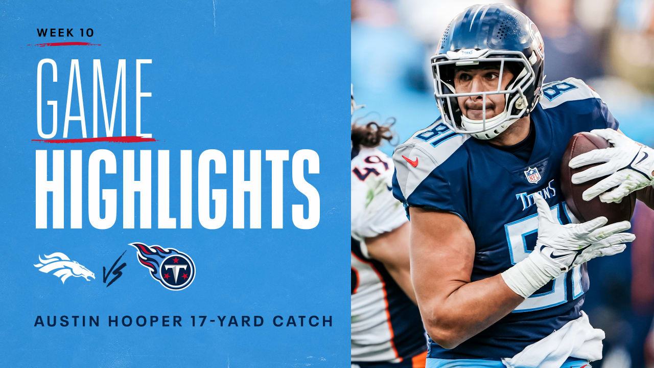 Tight end Austin Hooper of the Tennessee Titans is tackled by safety  News Photo - Getty Images