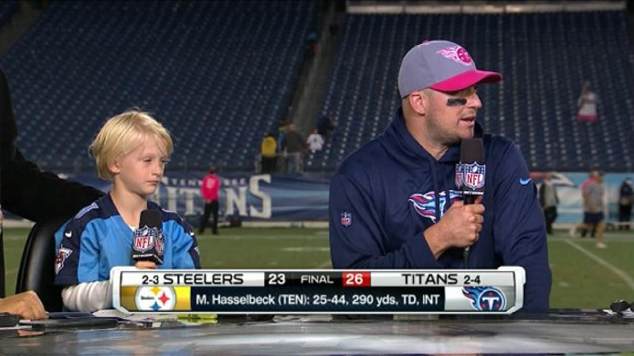 Dallas Cowboys tight end Peyton Hendershot's bobble of quarterback Dak  Prescott's pass turns into INT for Tennessee Titans safety Kevin Byard