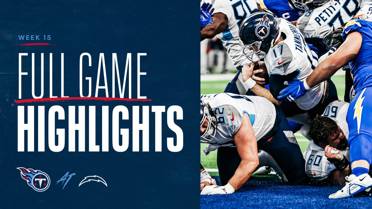 Titans vs. Chargers Highlights Week 15 Game Highlights