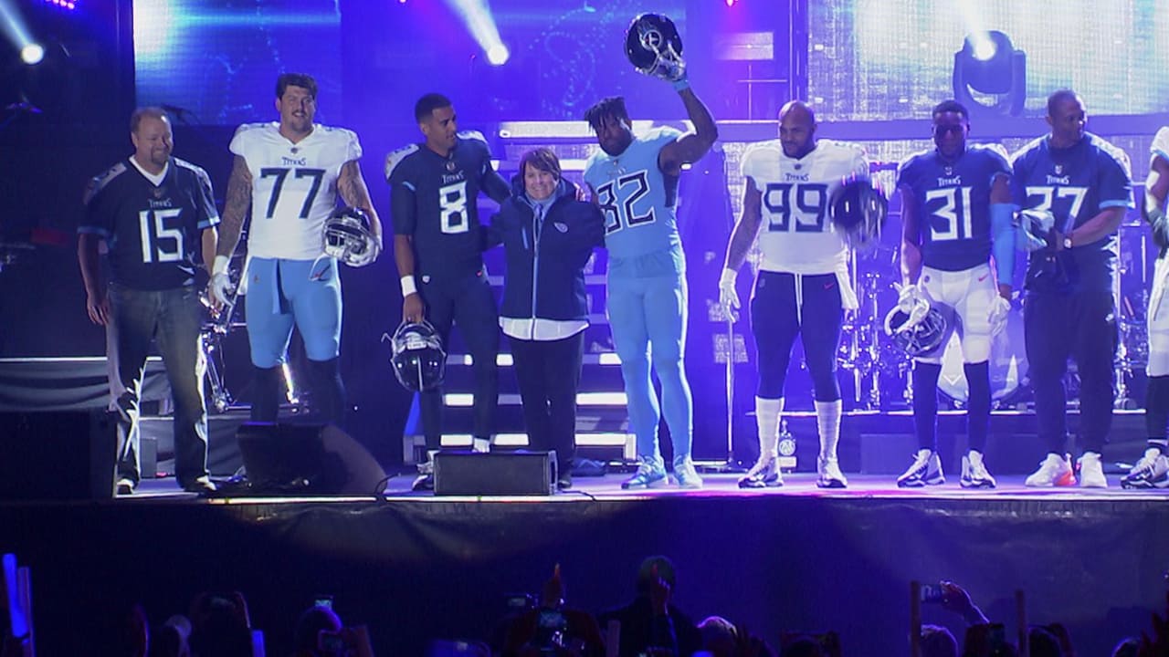 At long last, the Tennessee Titans unveil new uniforms