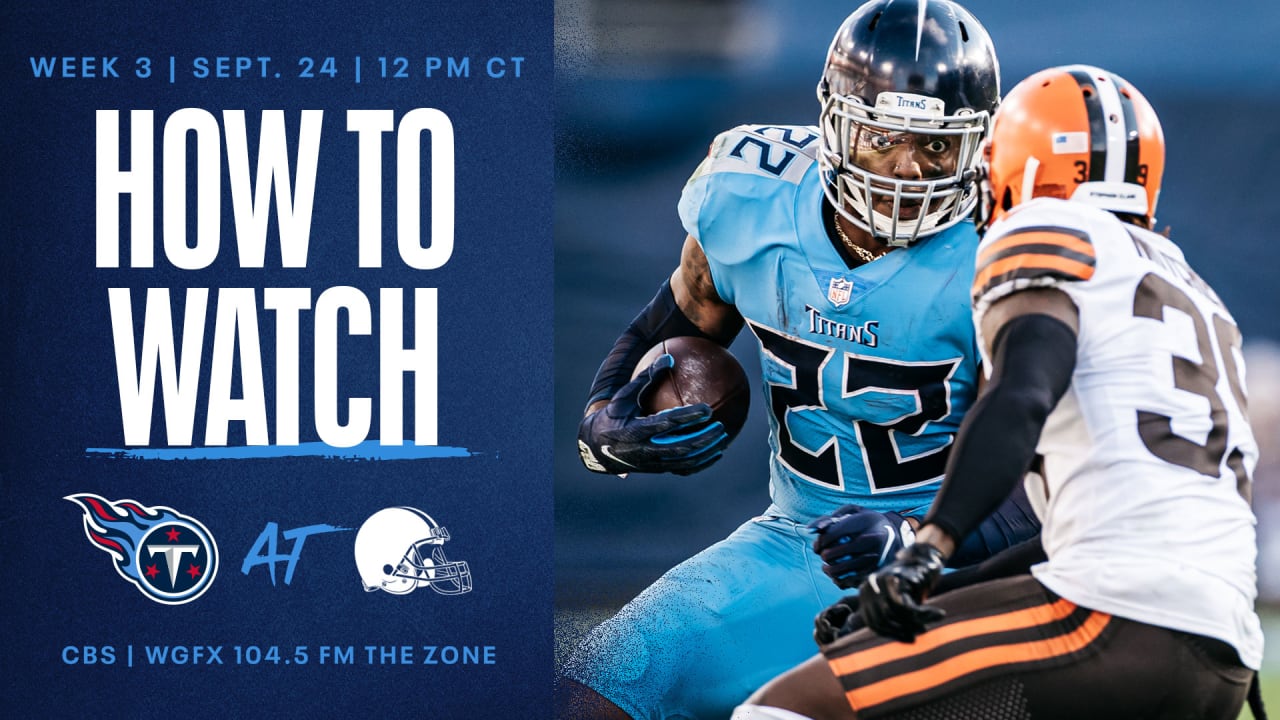 How to Watch Cleveland Browns vs. Tennessee Titans