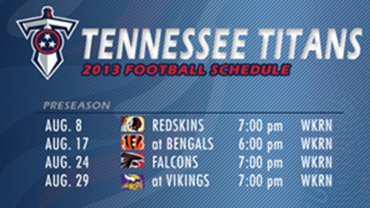 Titans SingleGame Tickets on Sale