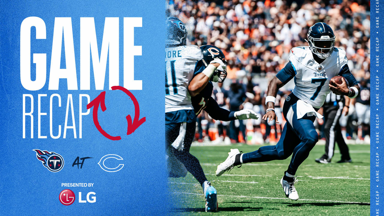 Tennessee Titans - Chicago Bears: Game time, TV Schedule and where