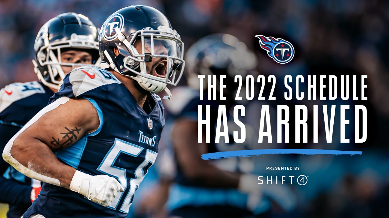 Titans Release 2022 Schedule, and it Includes Four Primetime Games
