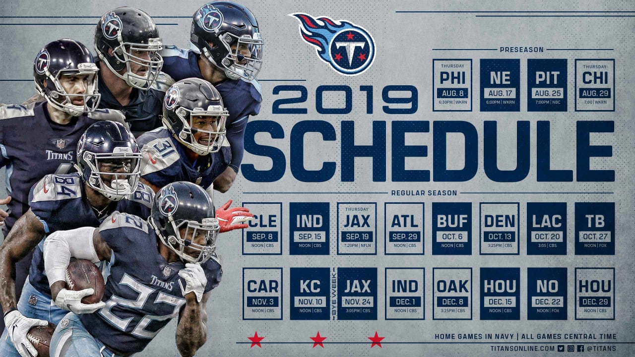 Tennessee Titans release 2020 schedule, preseason games to air on WKRN-TV