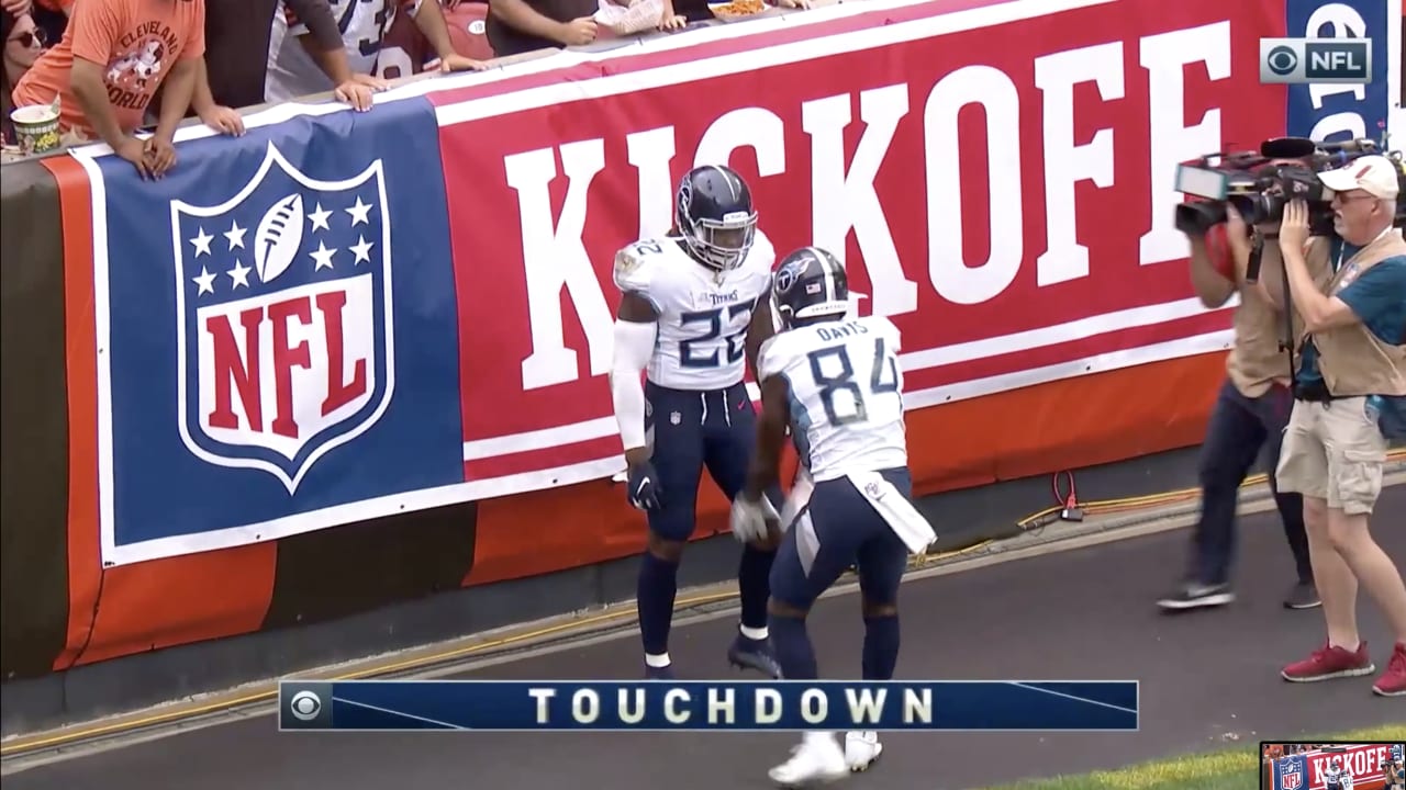 Tennessee Titans running back Jaques Patrick bursts through hole for 13  yards