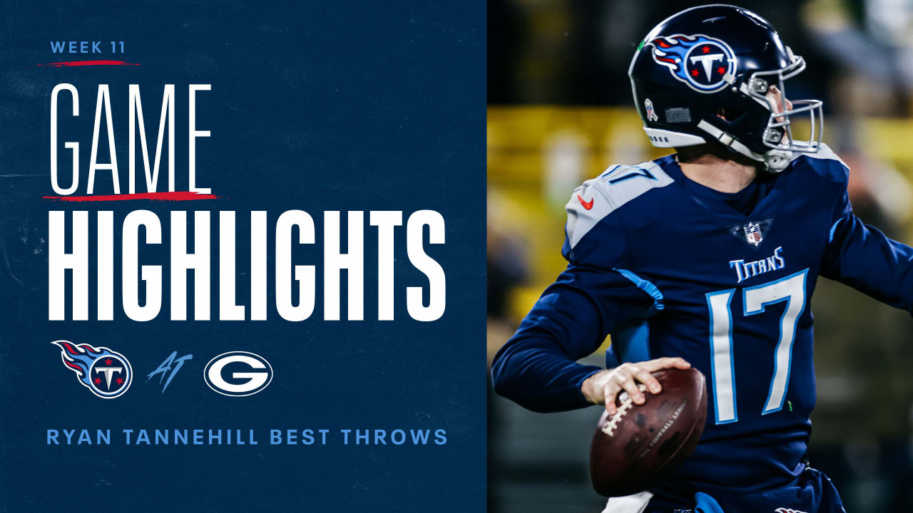 Ryan Tannehill's Best Throws from 333-Yard Game Week 11 | Game Highlights