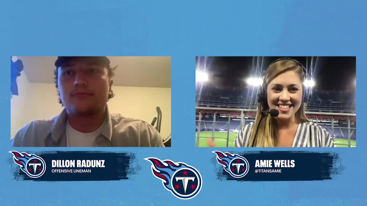 Amie Wells Catches up with Titans SecondRound Draft Pick OL Dillon Radunz