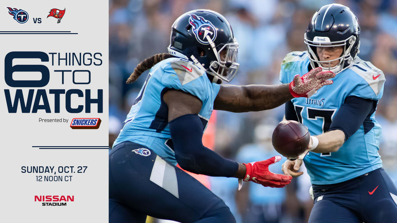 Six Things to Watch in Titans vs Buccaneers on Sunday