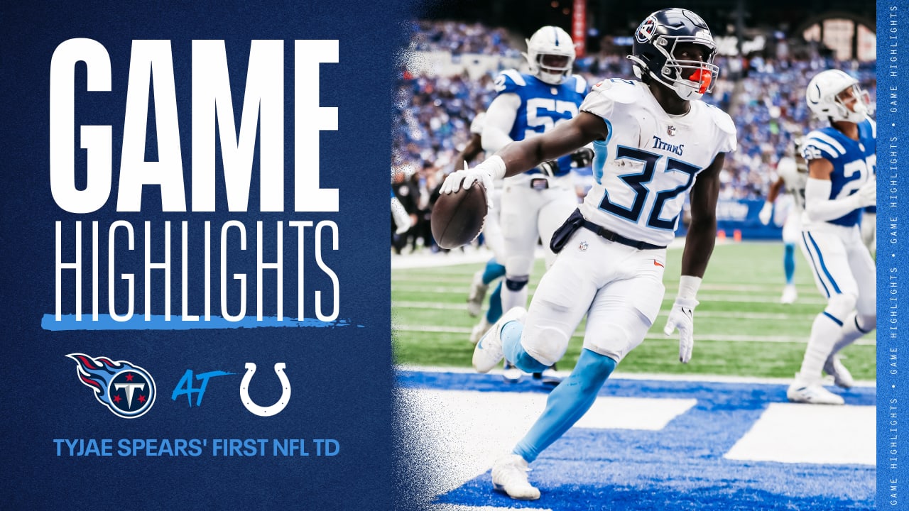 Tyjae Spears' First NFL TD Comes From 19 Yards Out vs. Colts Game