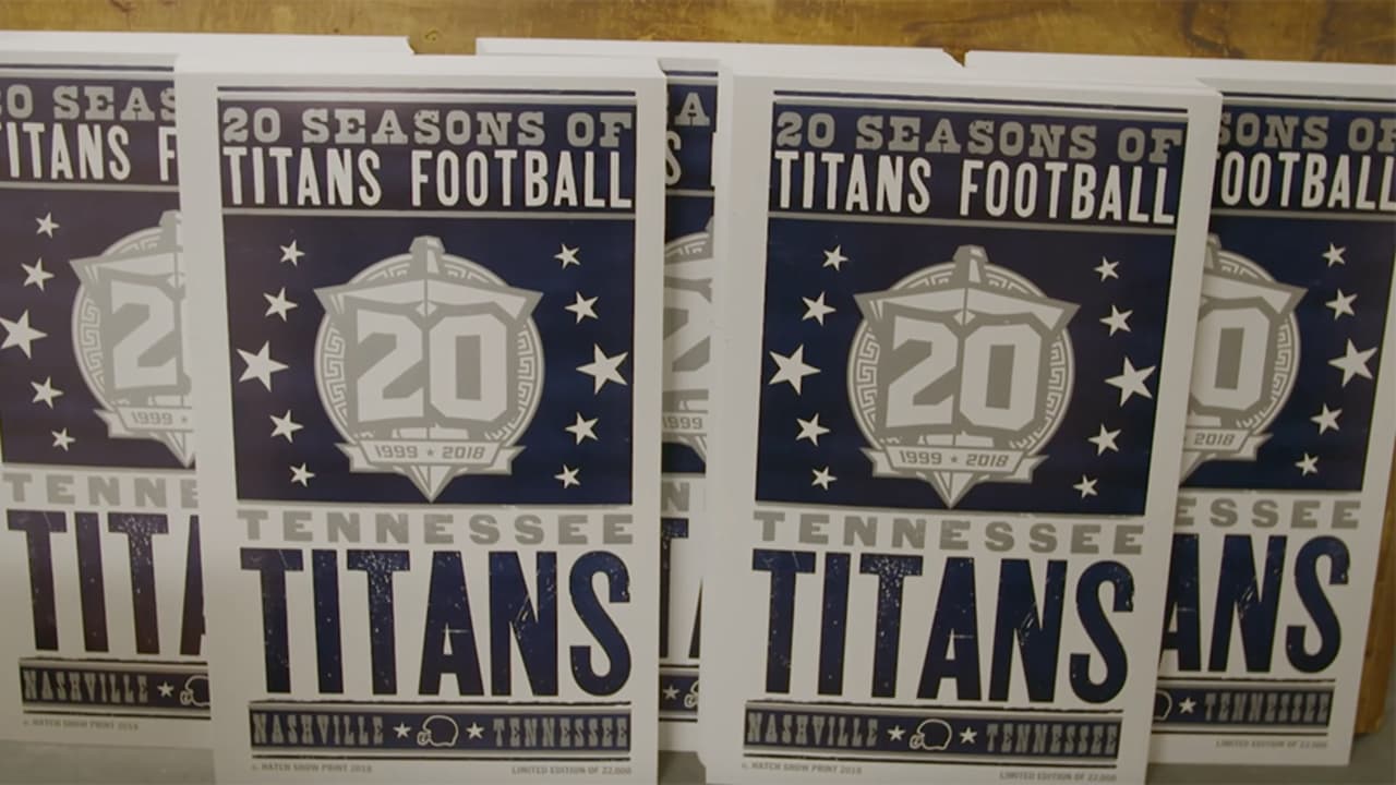 Titans Produce 20th Anniversary Poster for Season Ticket Members