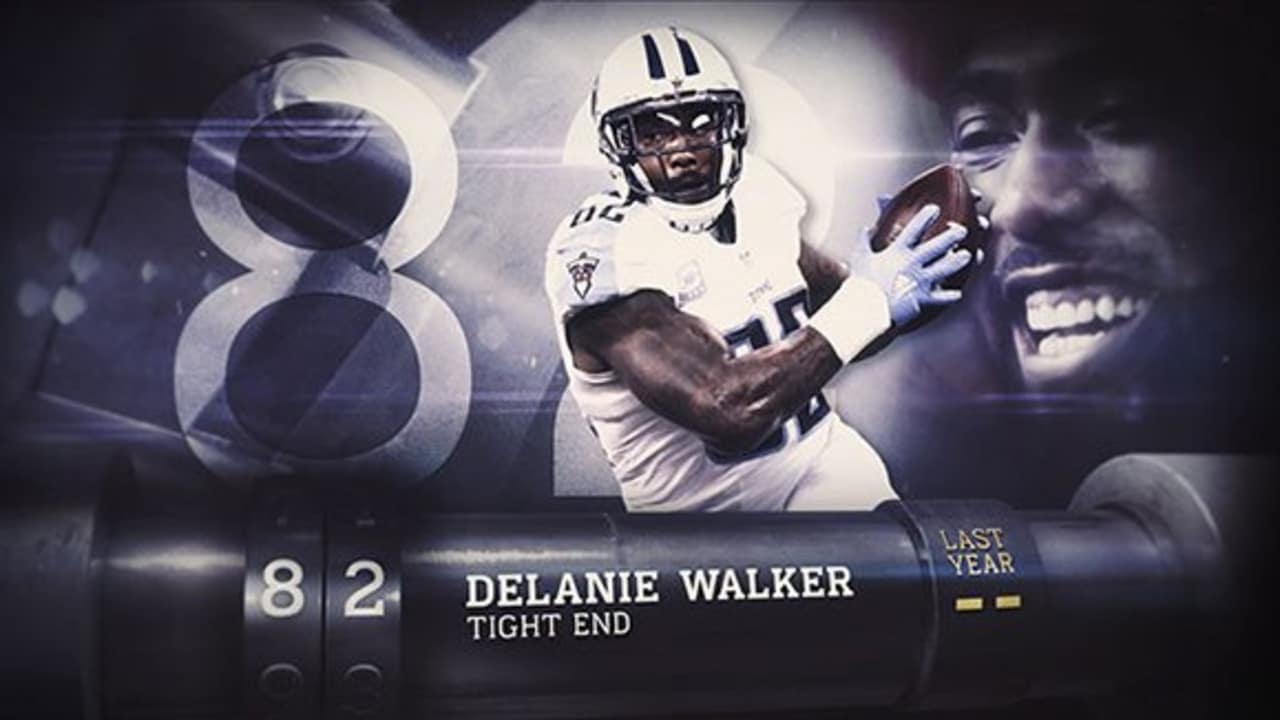 NFL Network - No. 82 is No. 82 Tennessee Titans TE Delanie Walker.  #NFLTop100