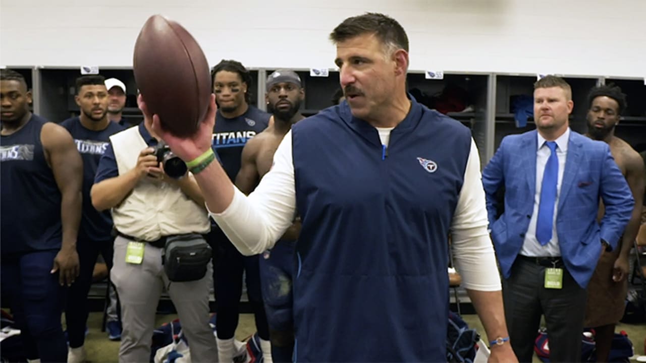 Mike Vrabel's postgame locker room speech after Tennessee Titans' Week 1  win over Browns