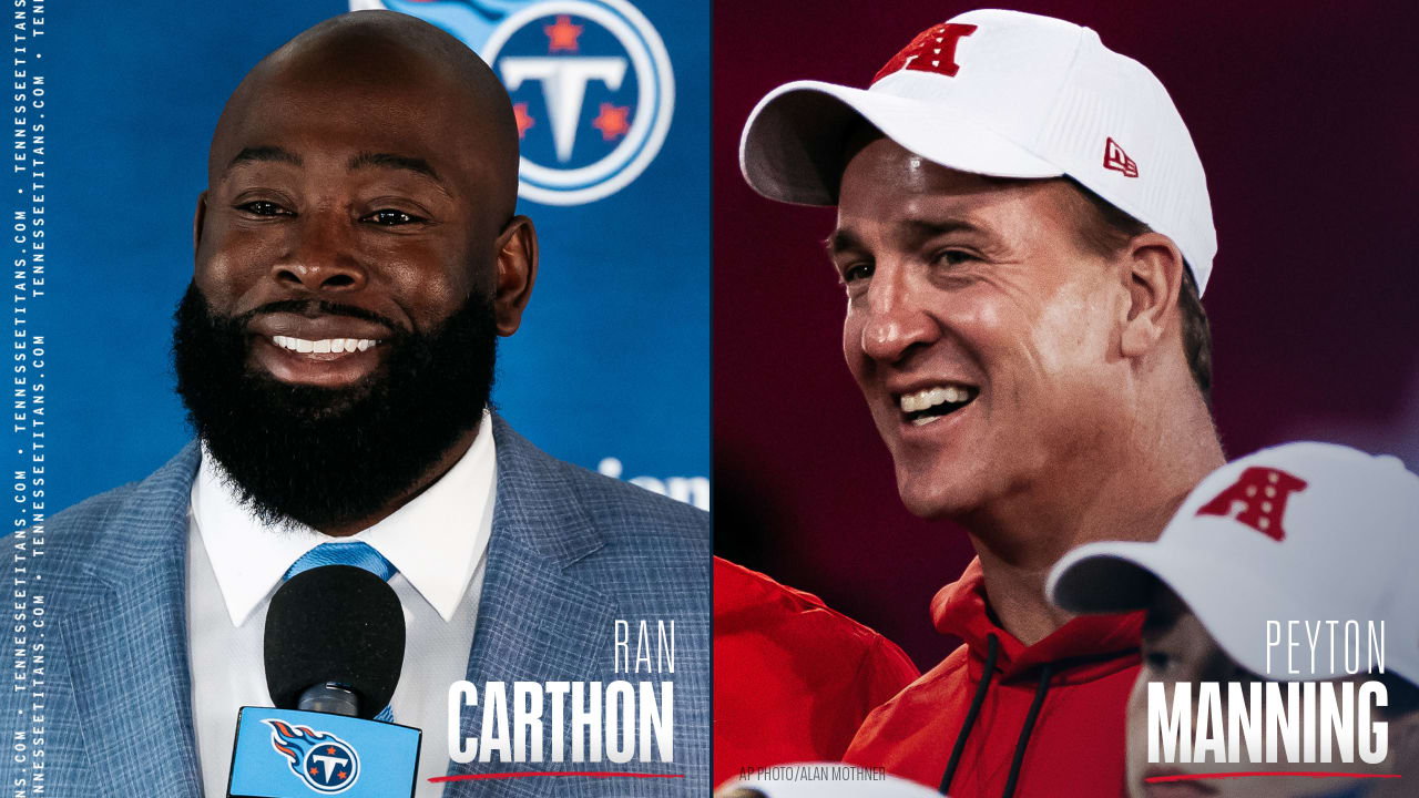 Peyton Manning Gives New Titans GM Ran Carthon, His Former Teammate, the  Tennessee Seal of Approval While Also Praising Former Vols Josh Dobbs,  Hendon Hooker – and Voice of the Titans Mike Keith