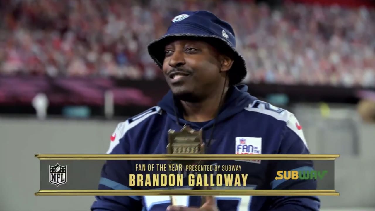 NFL Fan of the Year Brandon Galloway