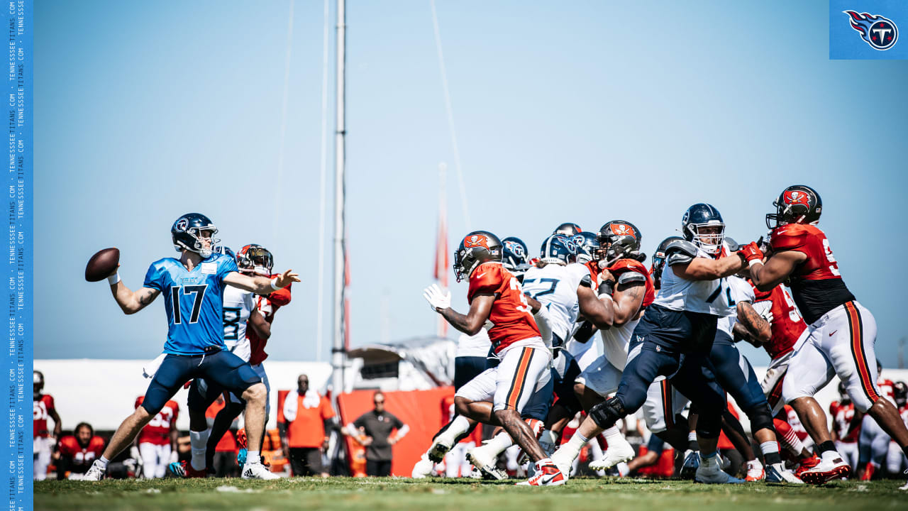 Arizona Cardinals compete in joint practice against Tennessee Titans