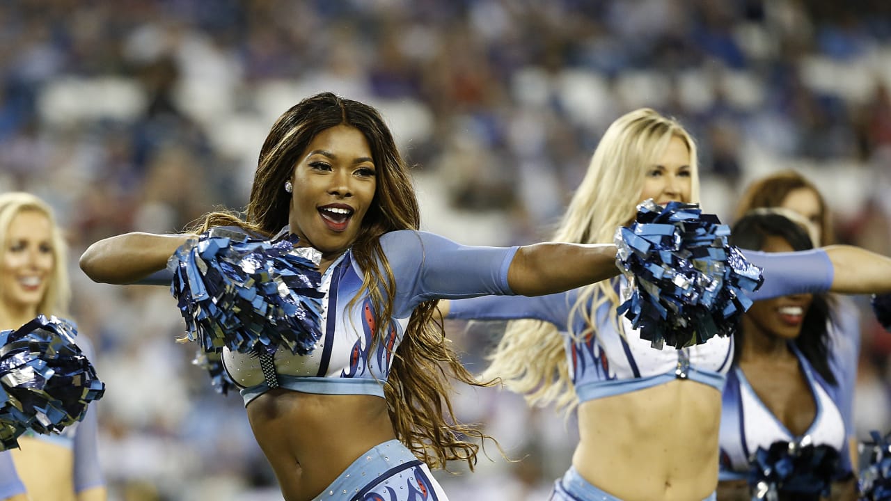 Tennessee Titans cheerleaders perform in the first half of an NFL