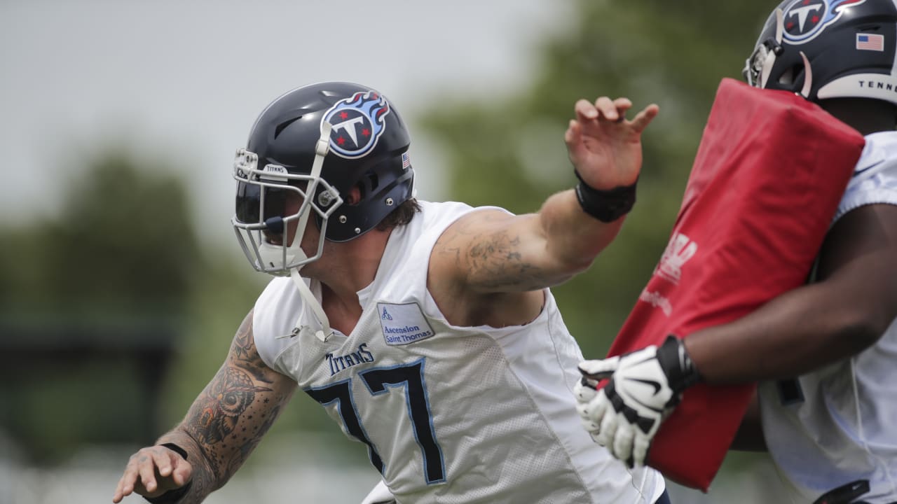 Tennessee Titans wide receiver Joseph Parker (80) runs a drill