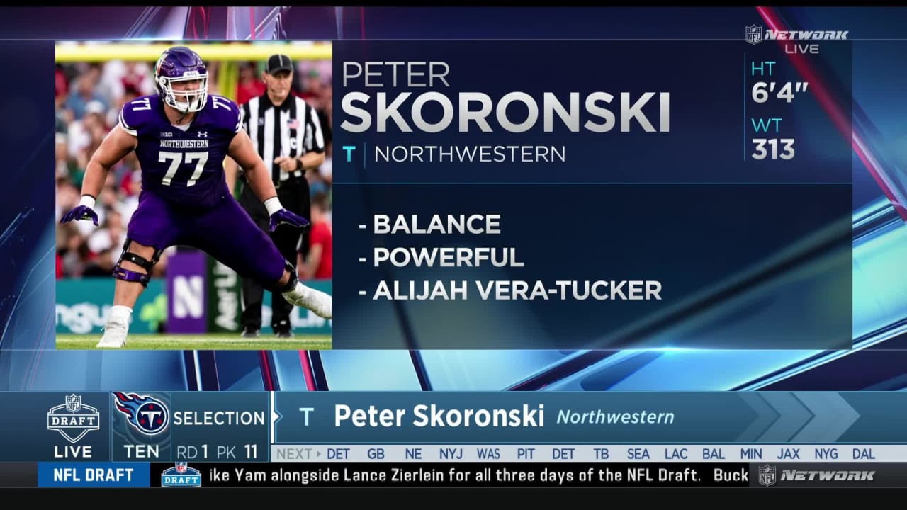 Titans Select Peter Skoronski with No. 11 Pick in 2023 Draft