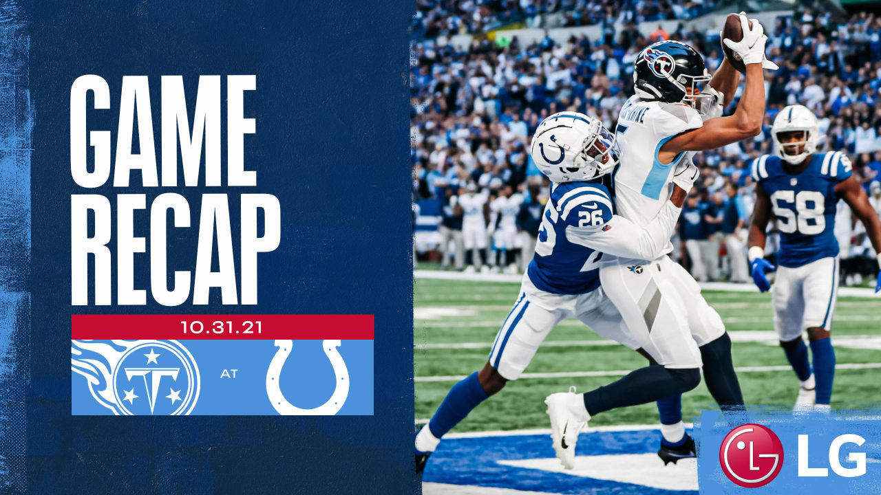 The Colts outscored the Titans 21-0 in the second half Thursday night,  dominating all three phases to earn a 34-17 Week 10 win