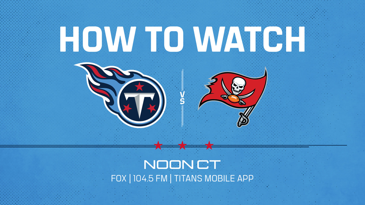 Buccaneers vs. Titans live stream: TV channel, how to watch