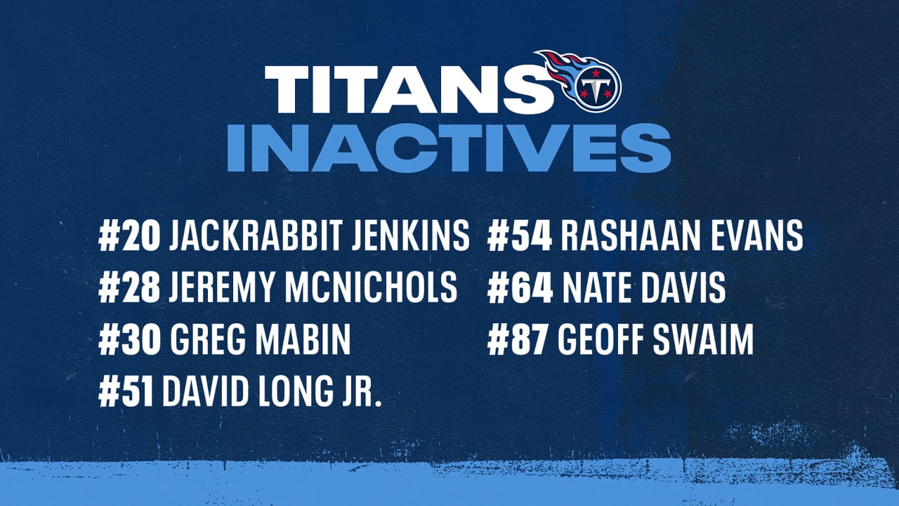 Texans vs. Titans inactives: Jordan Akins inactive