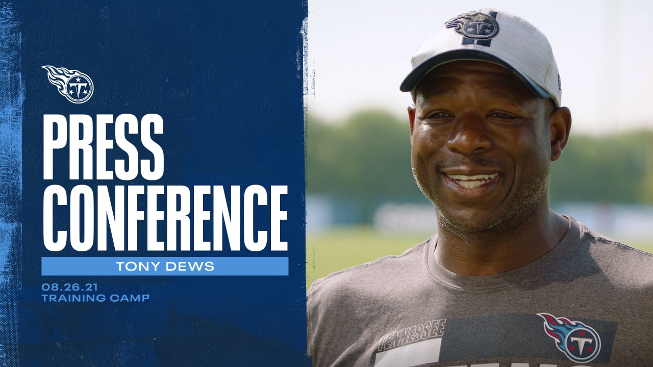 Titans Running Backs Coach Tony Dews Press Conference