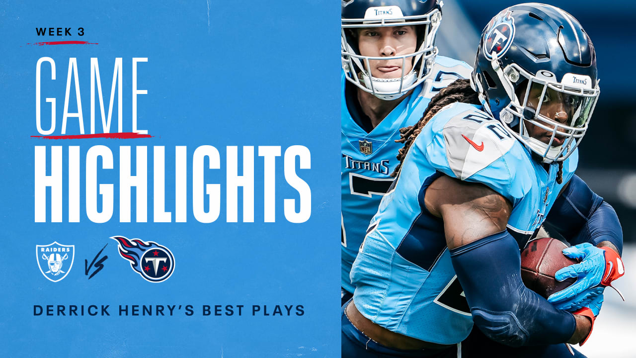 Derrick Henry's Best Plays in 143Yard Game Week 3 Game Highlights