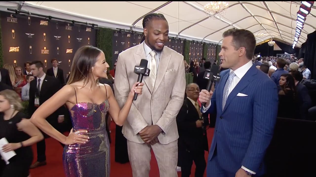 Kyle Brandt, Kay Adams Interview Derrick Henry on Red Carpet at NFL Honors