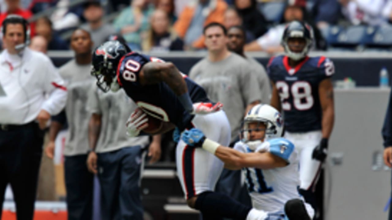 WEB FIRST: Houston Texans WR Andre Johnson and Tennessee Titans cornerback  Cortland Finnegan fight during game; Texans win 22-0