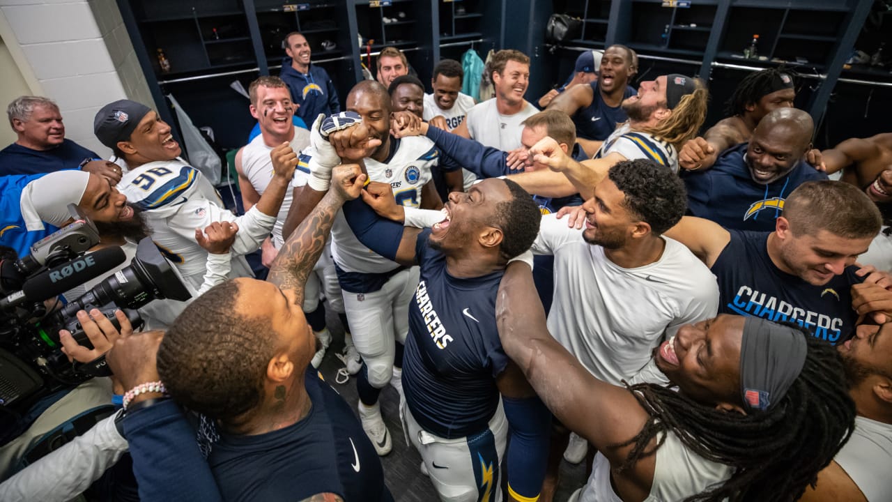 Chargers Celebrate Huge Win in Seattle