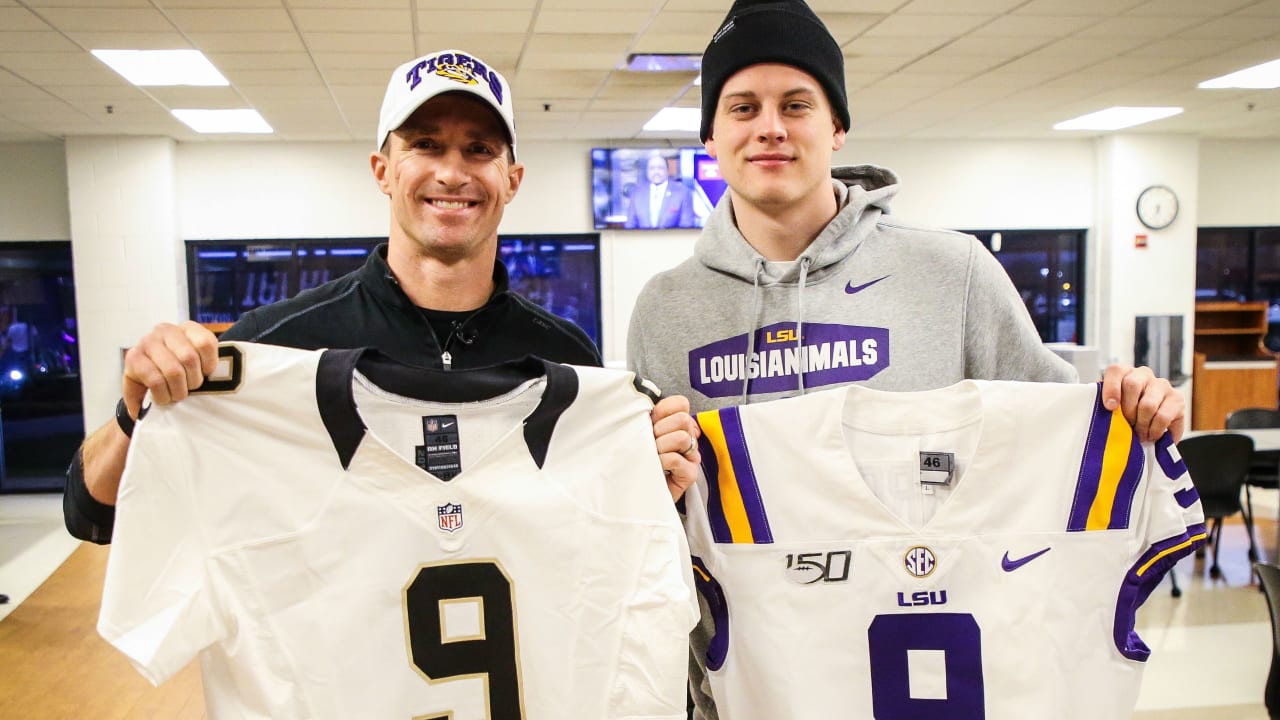 Here Is The Moment When Joe Burrow Finally Met Drew Brees