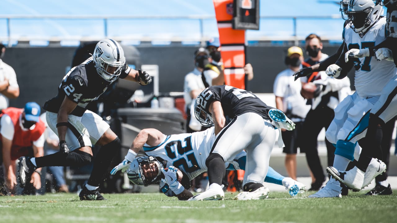 Victory for Vegas: Raiders hold on to beat Panthers, start 1-0 as local  franchise - Las Vegas Sun News