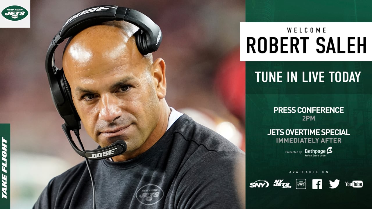 Jets Overtime Special: Robert Saleh Introduced As Jets Head Coach, New  York Jets